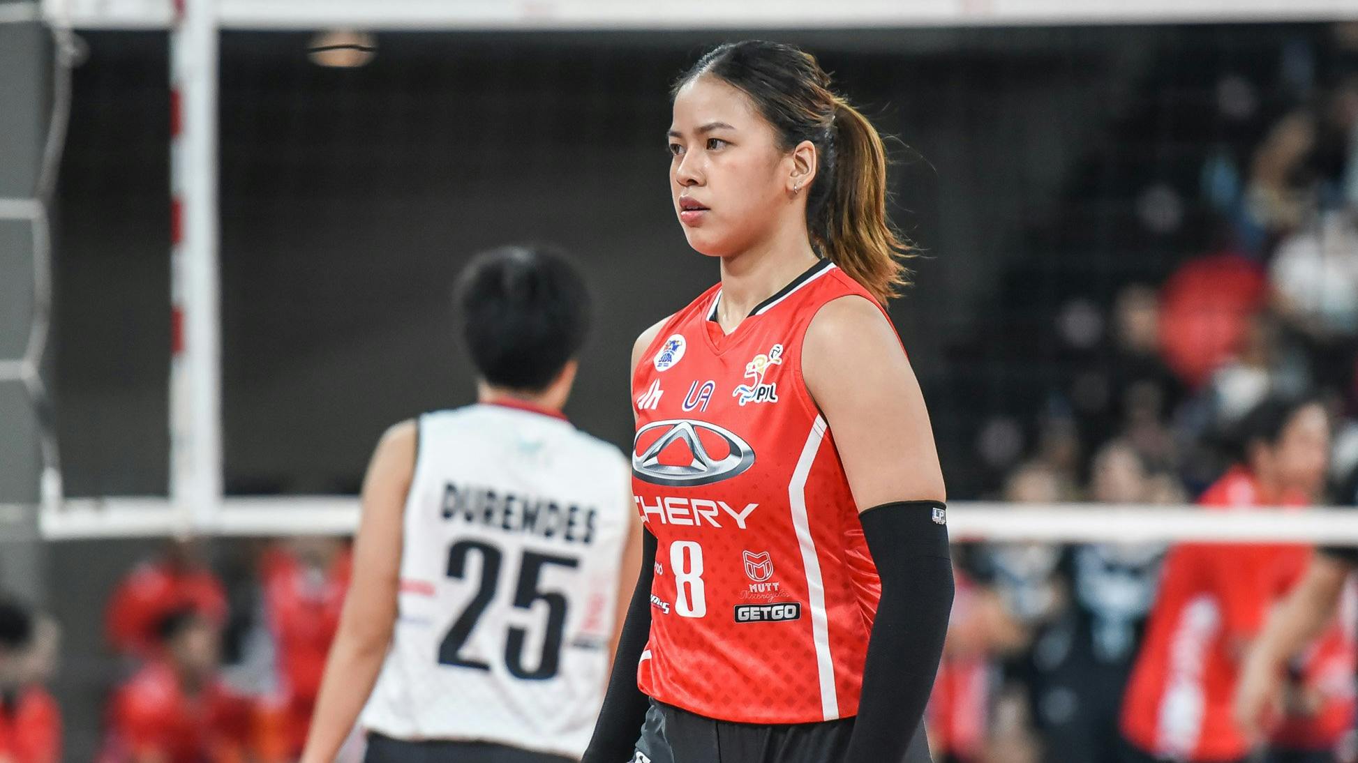 Eya Laure giddy after going up against idol in Chery Tiggo win vs Petro Gazz